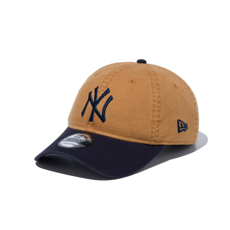 9TWENTY MLB Washed Duck ニューヨーク・ヤンキース ライトブロンズ ネイビーバイザー - 14109836 - OSFM | NEW ERA ニューエラ公式オンラインストア