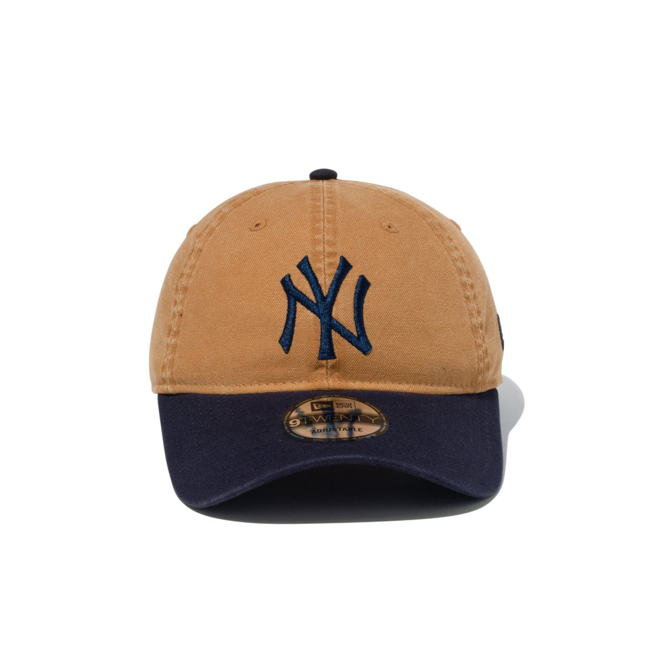 9TWENTY MLB Washed Duck ニューヨーク・ヤンキース ライトブロンズ ネイビーバイザー - 14109836 - OSFM | NEW ERA ニューエラ公式オンラインストア