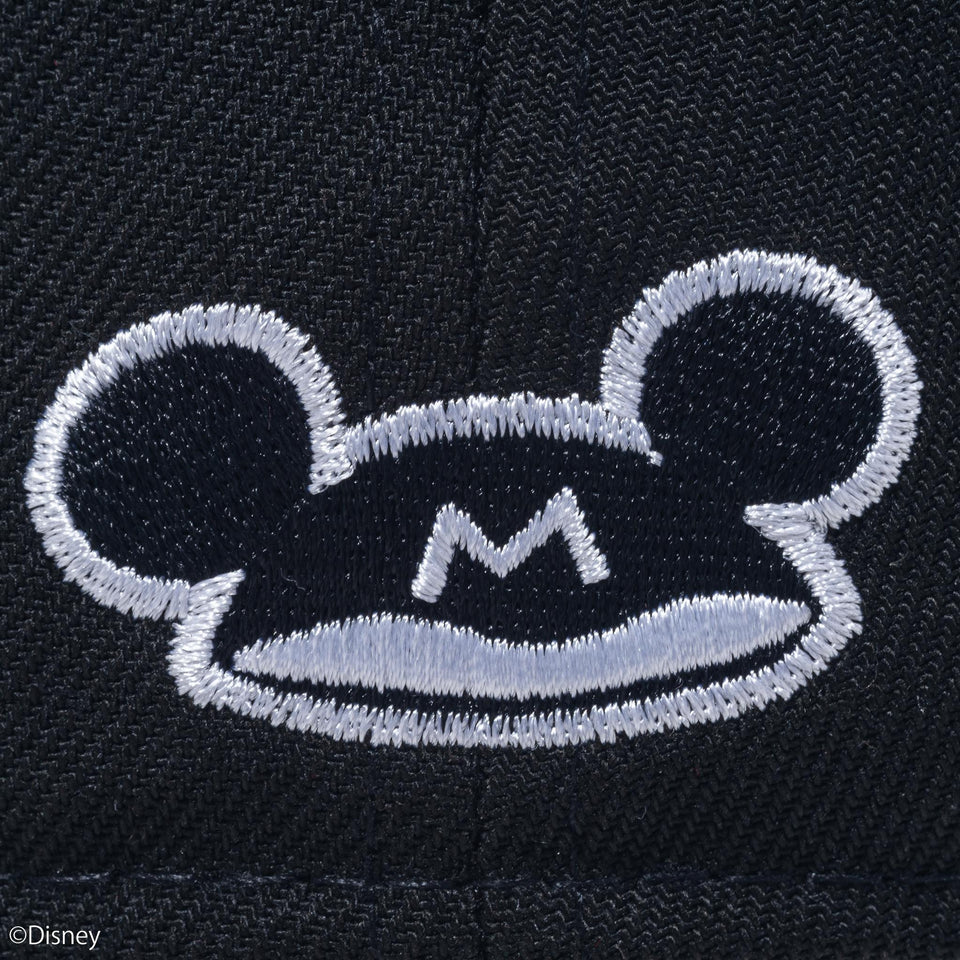 59FIFTY Disney 100th オフィシャルロゴ ミッキー ピンズ ブラック
