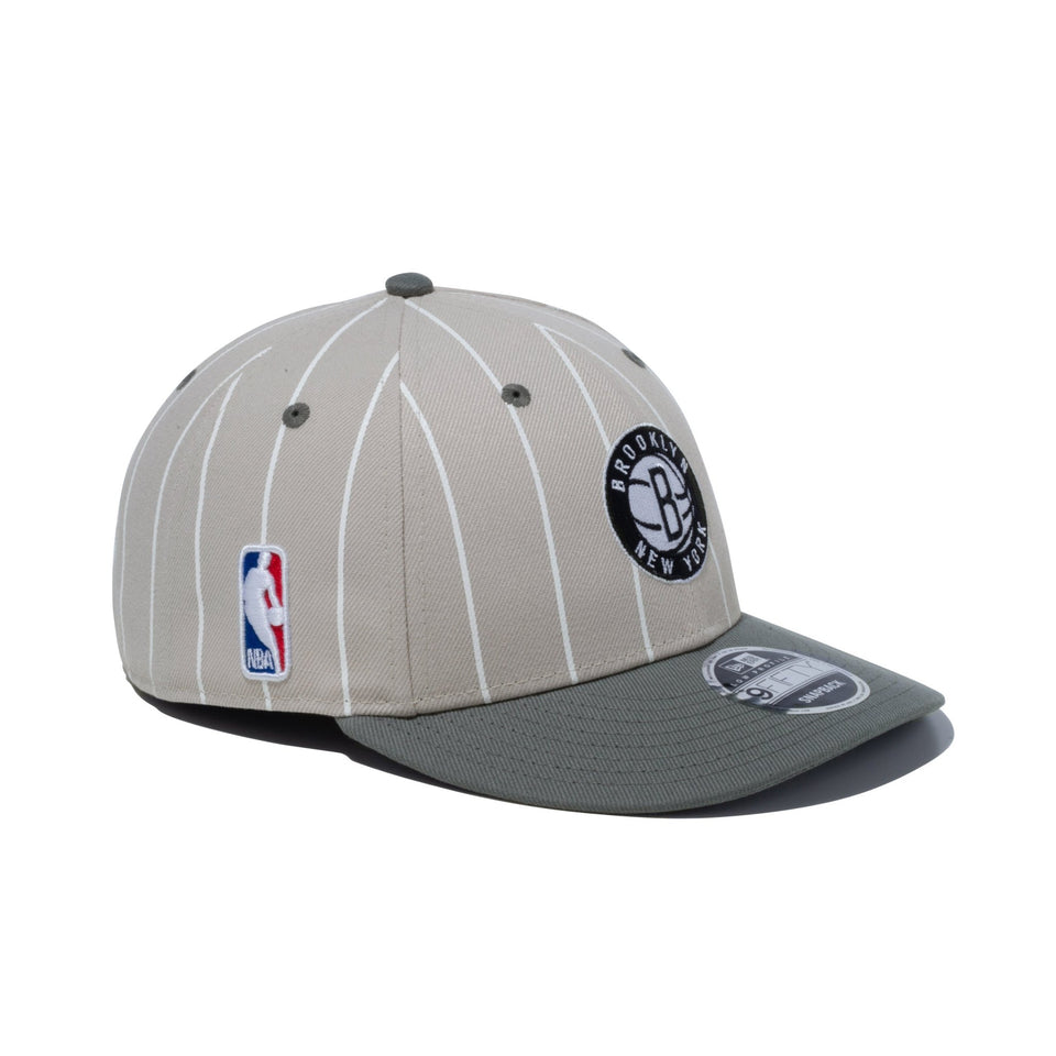 LP 9FIFTY NBA 2-Tone ブルックリン・ネッツ ストーン ストームグレーバイザー | ニューエラオンラインストア