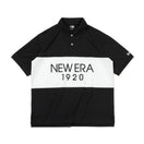 半袖 オーバーサイズド ポロシャツ Panel Polo ブラック/オフホワイト - 14121841-S | NEW ERA ニューエラ公式オンラインストア