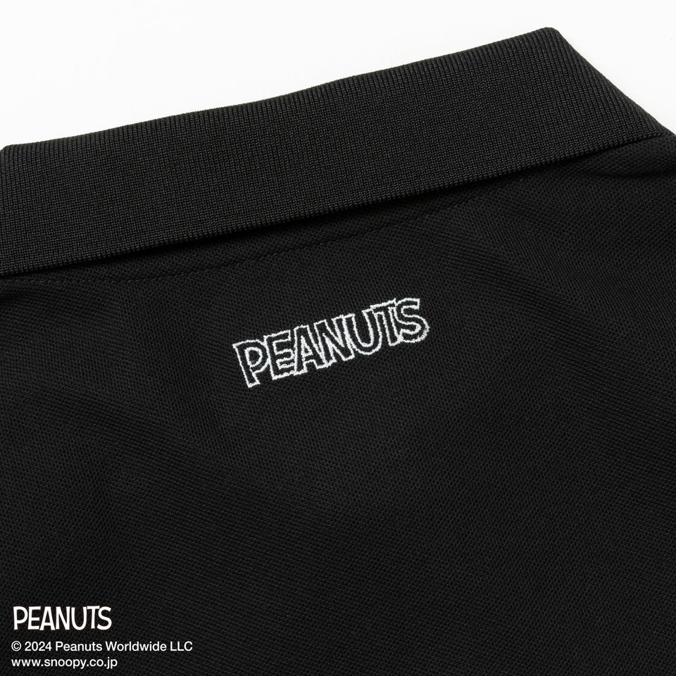 【ゴルフ】半袖 ポロシャツ PEANUTS ピーナッツ ブラック - 14124679-S | NEW ERA ニューエラ公式オンラインストア