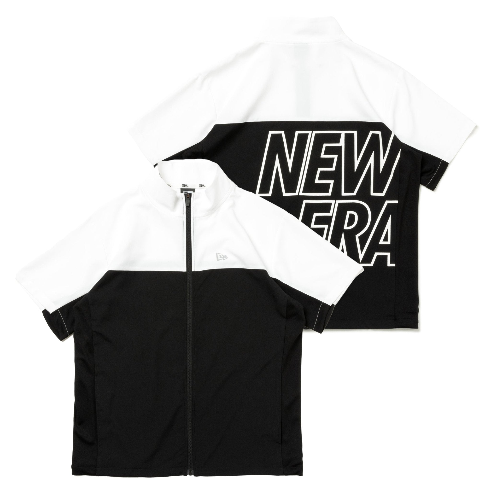 半袖 クロスウェアジャケット ホワイト / ブラック 【 Performance Apparel 】 | ニューエラオンラインストア