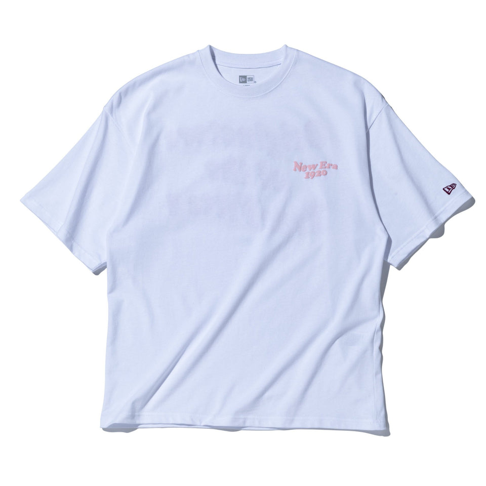 半袖 オーバーサイズド コットン Tシャツ ウェーブロゴ ホワイト - 14350893 - S | NEW ERA ニューエラ公式オンラインストア