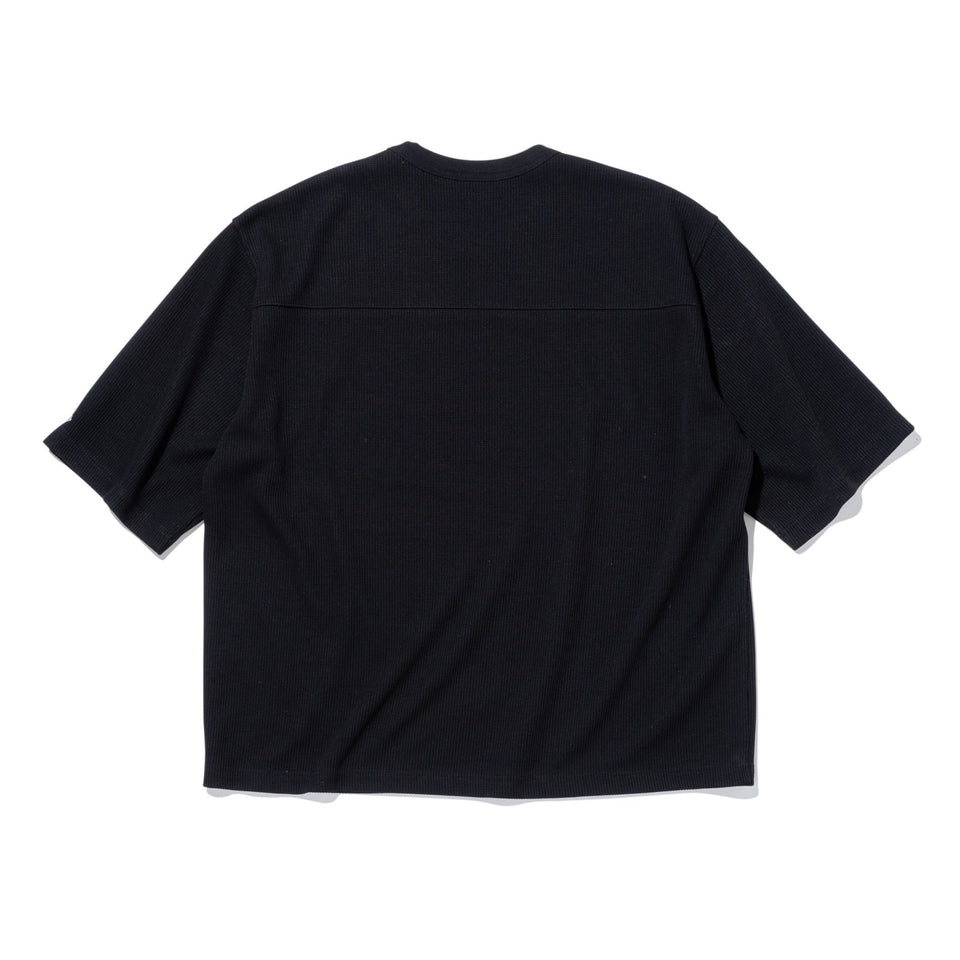半袖 オーバーサイズド ワッフル Tシャツ BLACK LABEL SS24 ブラック 