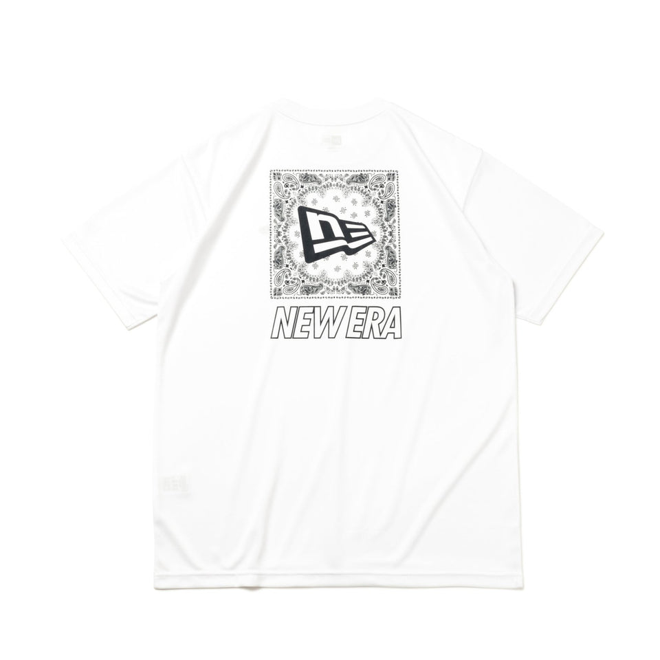 半袖 テック Tシャツ リアペイズリーロゴ ホワイト 【 Performance Apparel 】 - 14311381-S | NEW ERA ニューエラ公式オンラインストア