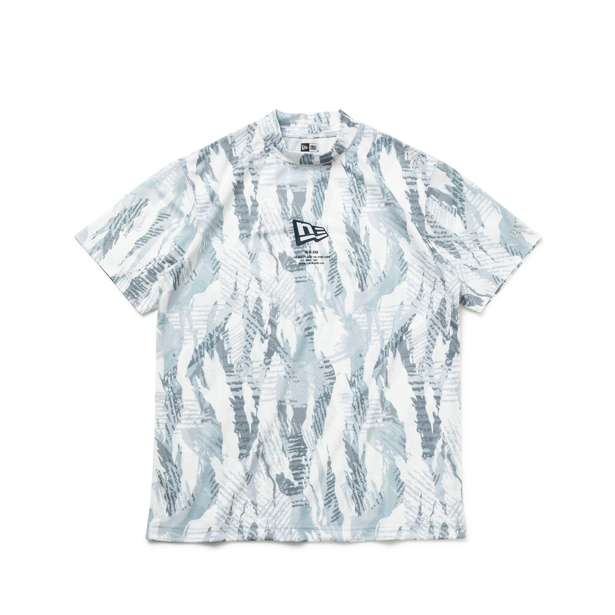 【ゴルフ】 半袖 ミッドネック Tシャツ Tiger Stripe Camo ホワイト | ニューエラオンラインストア