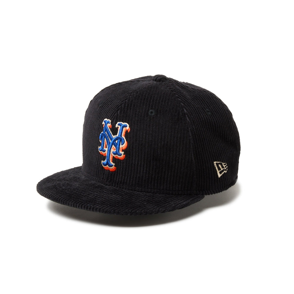 Youth 9FIFTY MLB Corduroy コーデュロイ ニューヨーク・メッツ ブラック | ニューエラオンラインストア