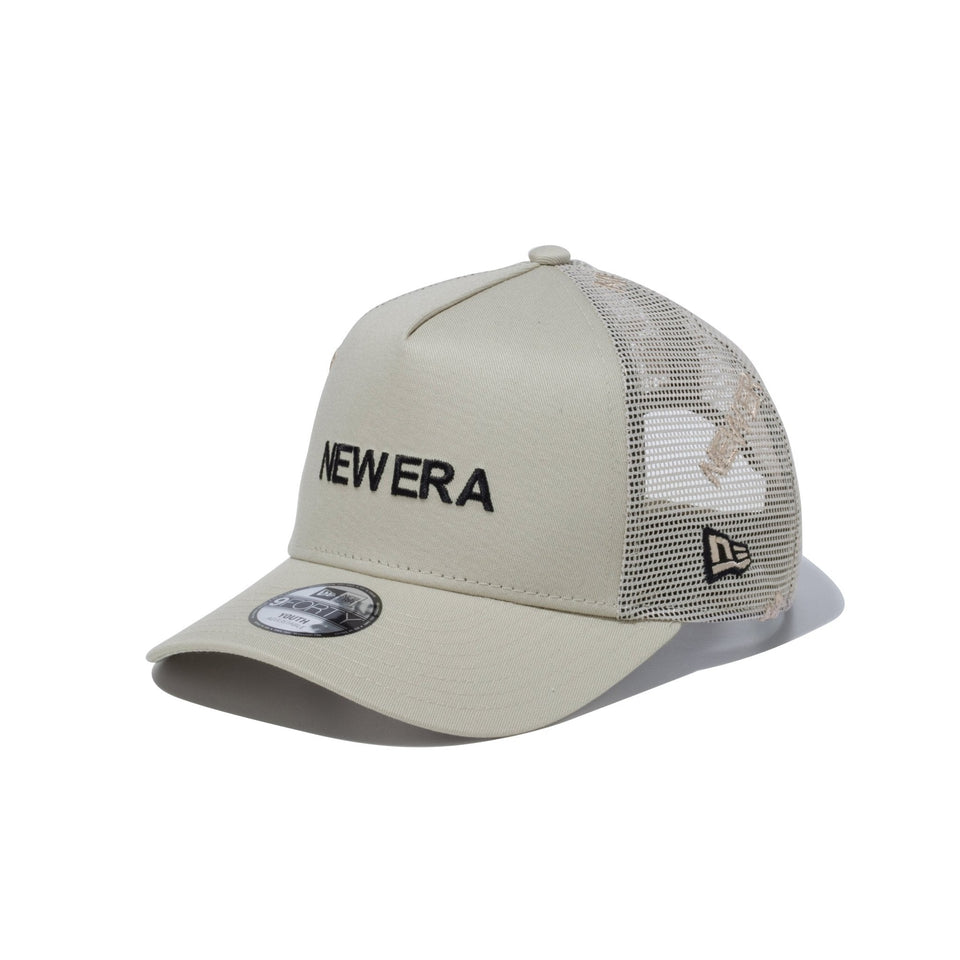 Youth 9FORTY A - Frame トラッカー Mesh Embroidery ストーン - 14111909 - YTH | NEW ERA ニューエラ公式オンラインストア