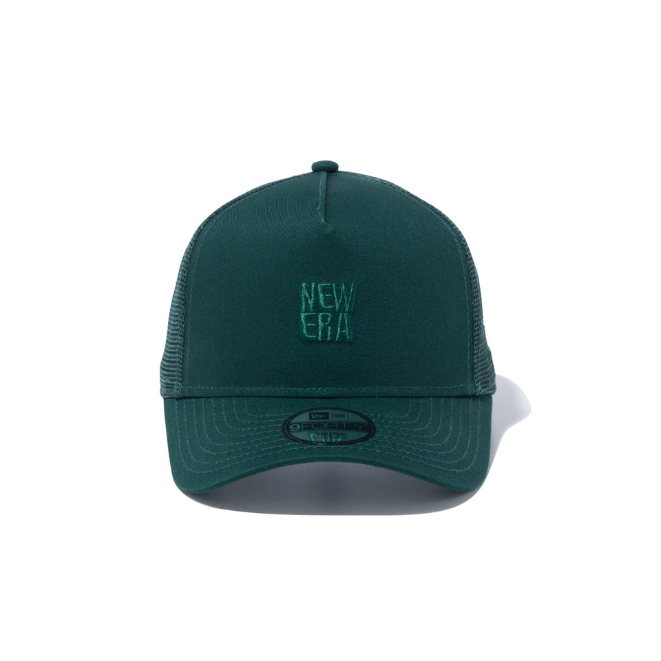 Youth 9FORTY A-Frame トラッカー Tonal Logo スクエアニューエラ ダークグリーン - 14111903-YTH | NEW ERA ニューエラ公式オンラインストア