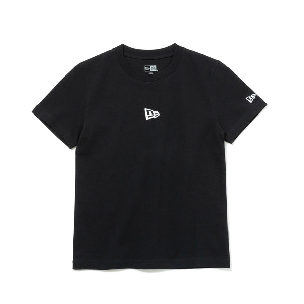 Youth 半袖 コットン Tシャツ Flag Logo Mini ブラック | ニューエラ 