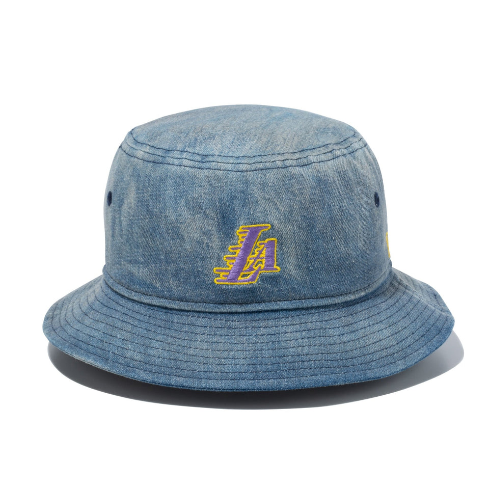 バケット01 NBA Bucket Hat ロサンゼルス・レイカーズ ウォッシュドデニム | ニューエラオンラインストア