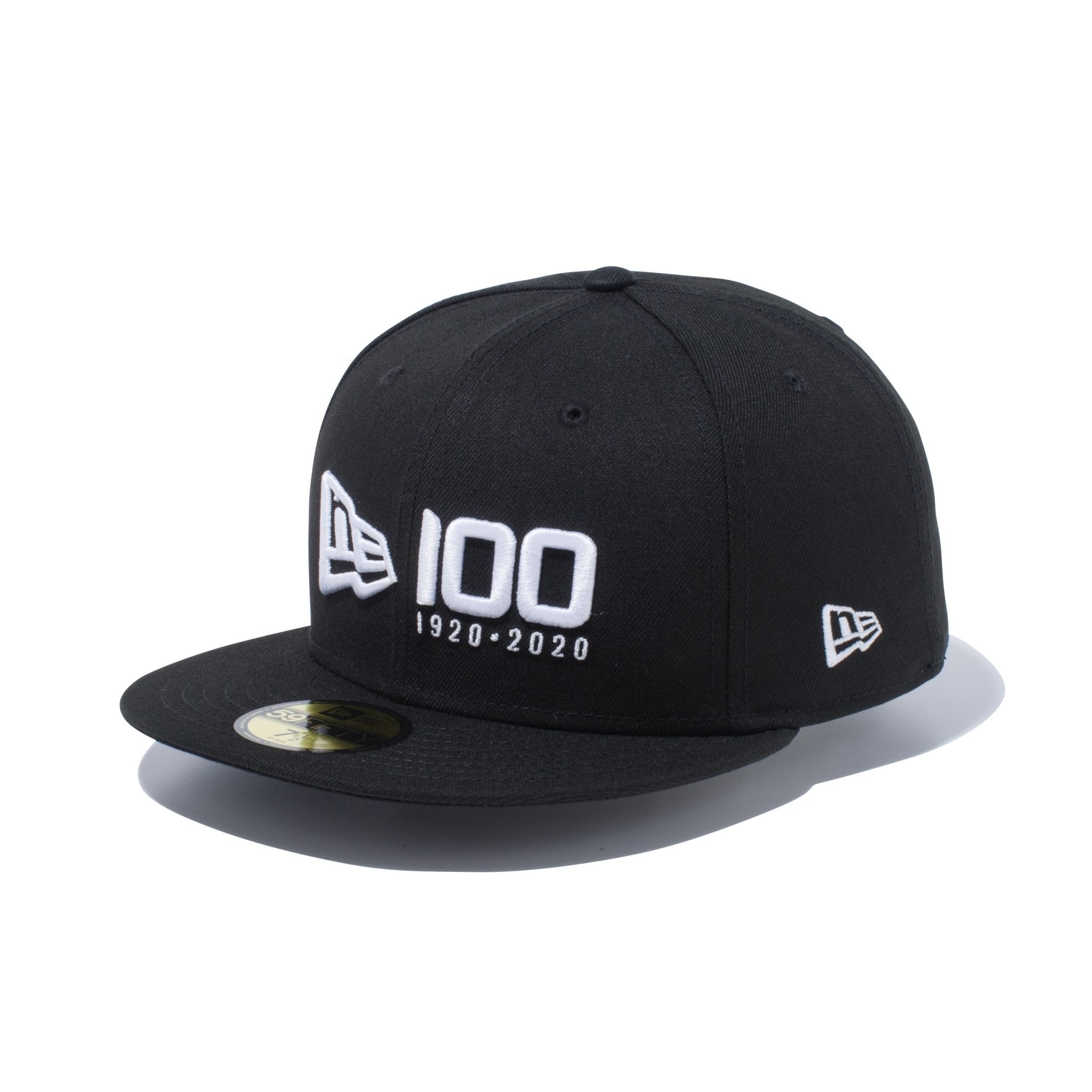 59FIFTY ニューエラ 100周年ロゴ フロント ブラック × ホワイト