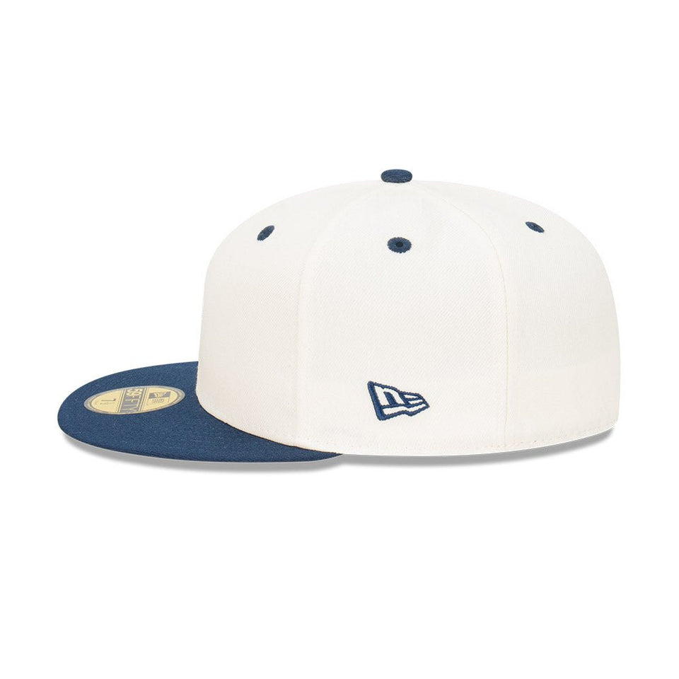 59FIFTY 2-Tone Basic クロームホワイト オーシャンサイドブルーバイザー - 14131386-700 | NEW ERA ニューエラ公式オンラインストア