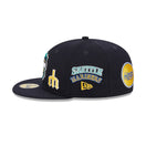 59FIFTY 2023 MLB All-Star Game Fan Pack シアトル・マリナーズ オールオーバーロゴ ネイビー エメラルドグリーンアンダーバイザー - 13570910-700 | NEW ERA ニューエラ公式オンラインストア