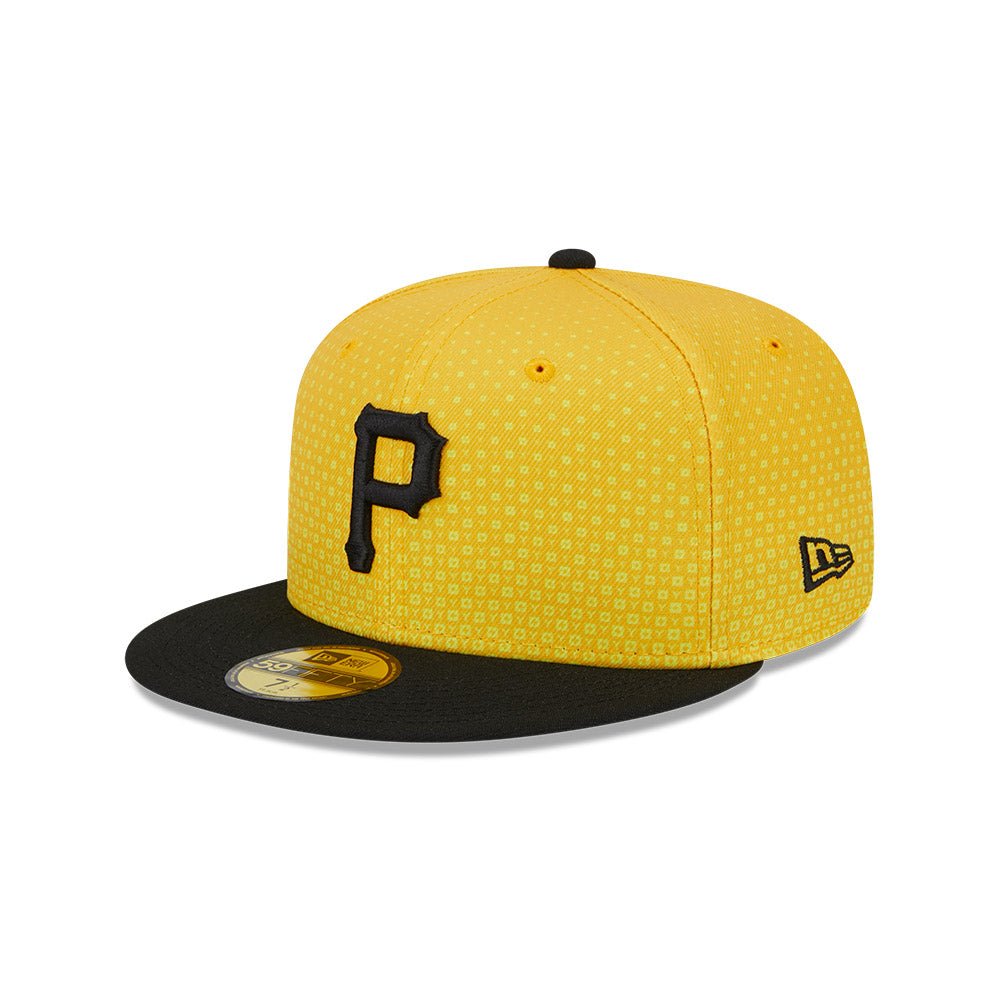 59FIFTY オンフィールド 2023 MLB City Connect ピッツバーグ・パイレーツ イエロー / オールオーバープリント  ブラックバイザー