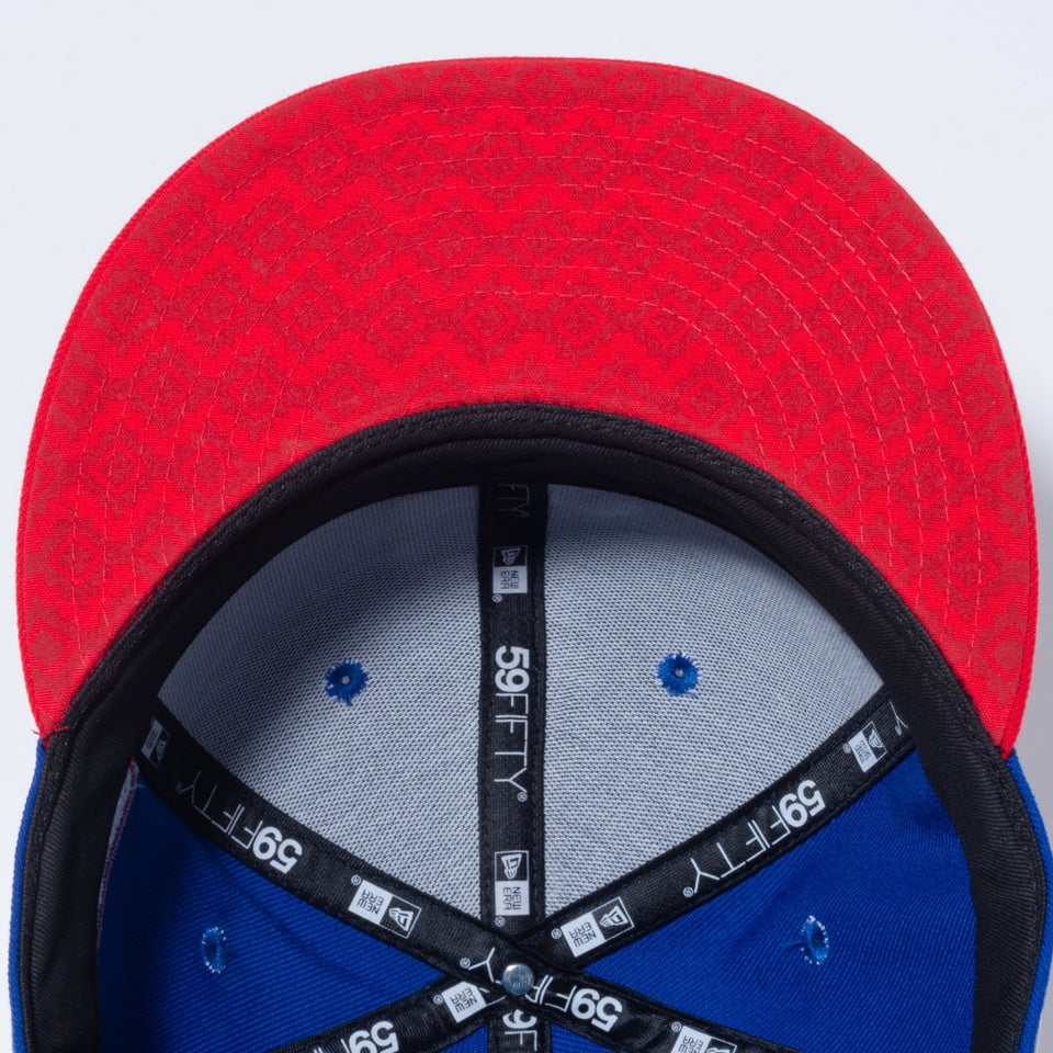 59FIFTY 2023 NBA ALL STAR GAME フィラデルフィア・76ers ブルー プリントアンダーバイザー - 13511779-700 | NEW ERA ニューエラ公式オンラインストア