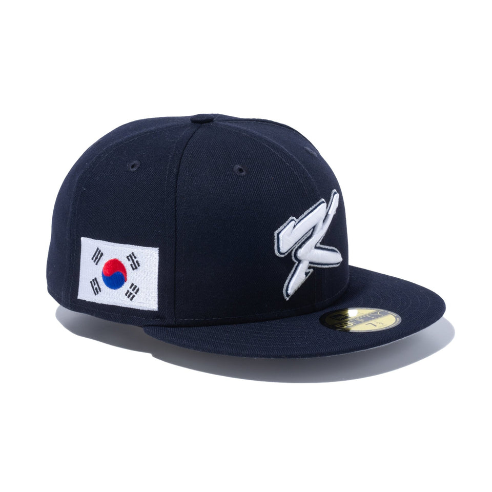 59FIFTY 2023 World Baseball Classic 韓国 ネイビー グレーアンダー