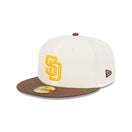 59FIFTY 2Tone Classic サンディエゴ・パドレス クロームホワイト - 13366498-700 | NEW ERA ニューエラ公式オンラインストア