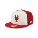 59FIFTY クーパーズタウン Anniversary ニューヨーク・メッツ レッド グレーアンダーバイザー - 13542631-700 | NEW ERA ニューエラ公式オンラインストア