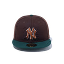 59FIFTY Beef and Broccoli ニューヨーク・ヤンキース バーントウッド ダークグリーンバイザー - 13750714-700 | NEW ERA ニューエラ公式オンラインストア