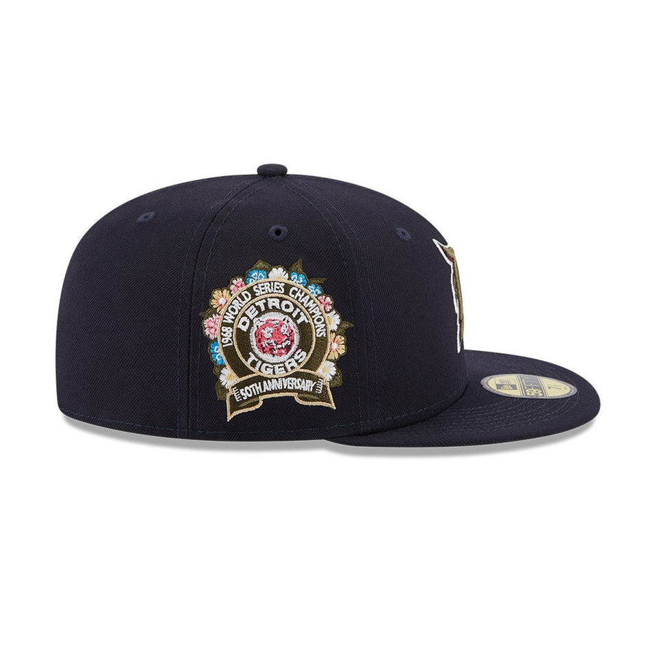 59FIFTY Botanical デトロイト・タイガース ネイビー ケリーグリーンアンダーバイザー