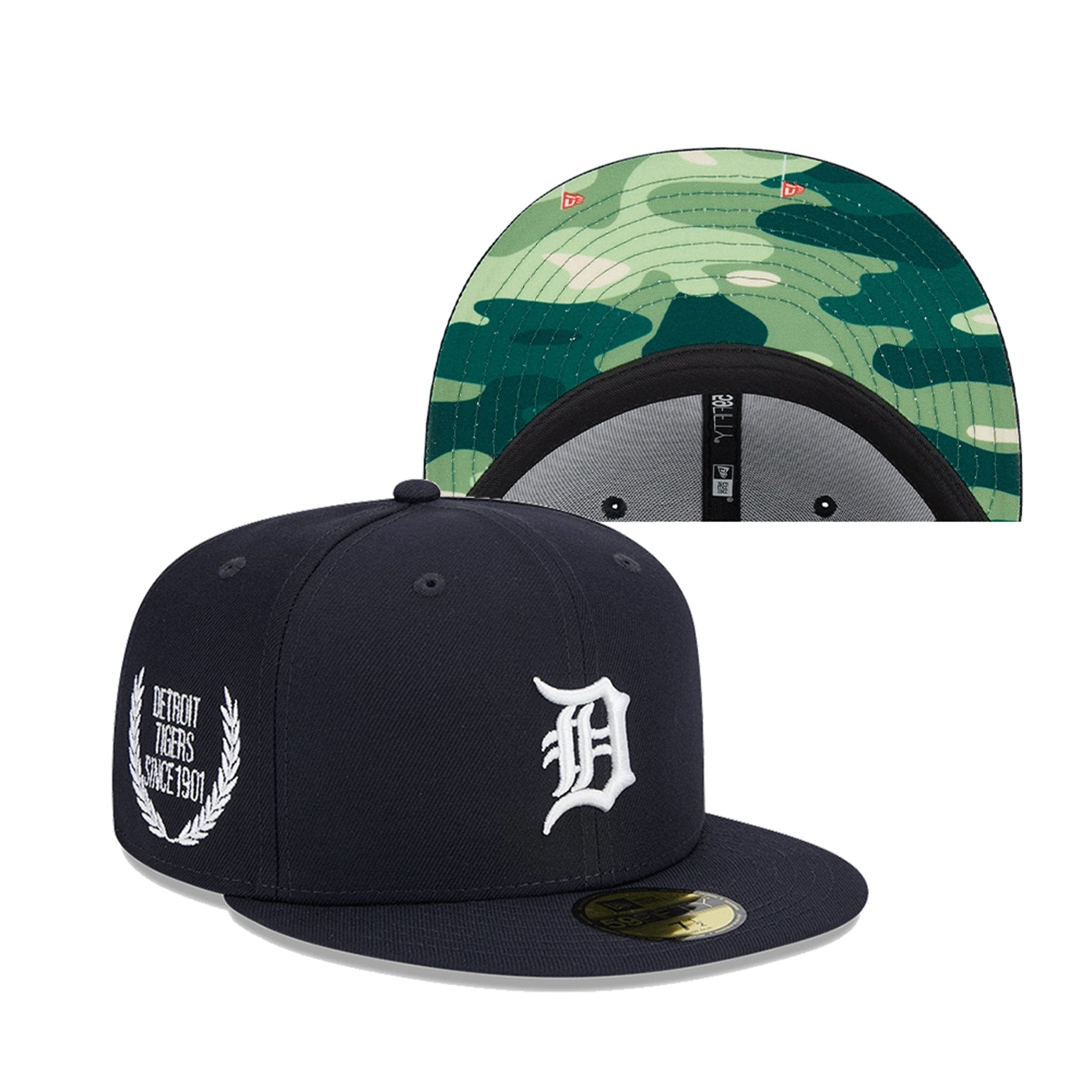 59FIFTY Camo Under Visor デトロイト・タイガース ネイビー カモ