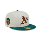 59FIFTY Camp オークランド・アスレチックス クロームホワイト グレーアンダーバイザー - 13743535-700 | NEW ERA ニューエラ公式オンラインストア