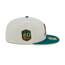 59FIFTY Camp オークランド・アスレチックス クロームホワイト グレーアンダーバイザー - 13743535-700 | NEW ERA ニューエラ公式オンラインストア