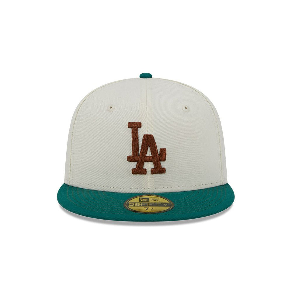 59FIFTY Camp ロサンゼルス・ドジャース クロームホワイト グレーアンダーバイザー