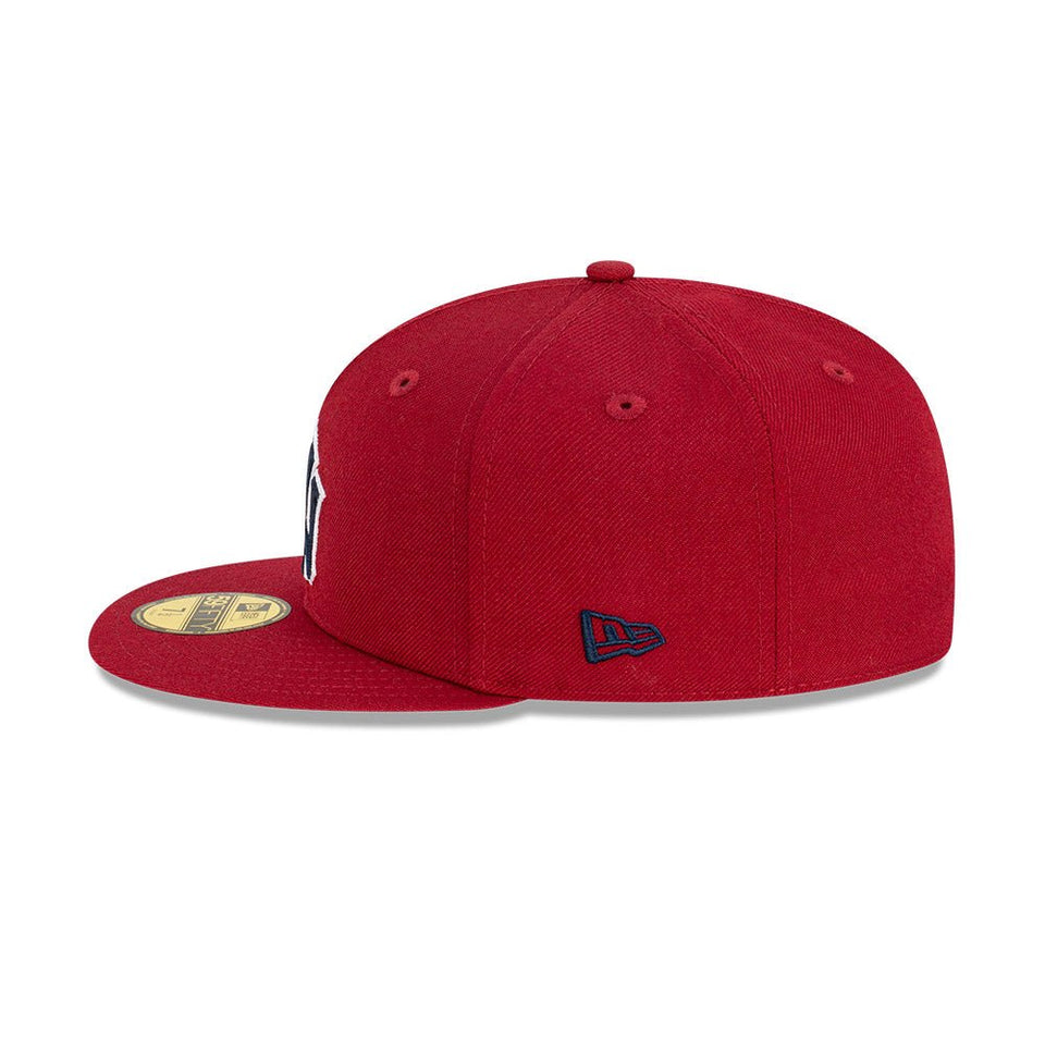 59FIFTY Chain Stitch ニューヨーク・ヤンキース カーディナル - 13577650-700 | NEW ERA ニューエラ公式オンラインストア