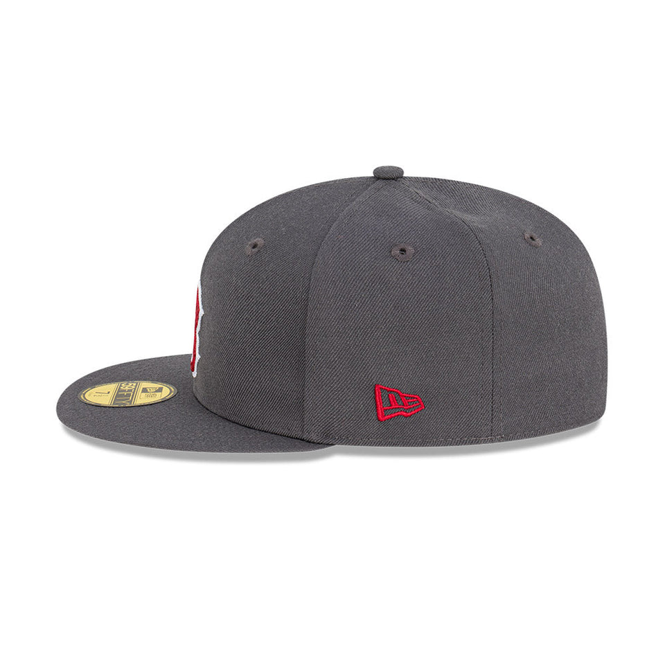 59FIFTY Chain Stitch ボストン・レッドソックス グラファイト - 13577655-700 | NEW ERA ニューエラ公式オンラインストア