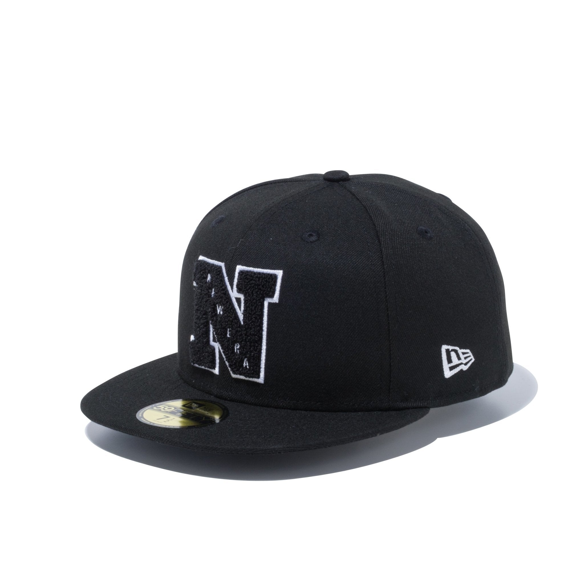 59FIFTY Chenille N パイルワッペン ブラック