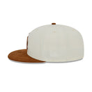 59FIFTY Corduroy Visor ロサンゼルス・ドジャース クロームホワイト ブラウンコーデュロイバイザー - 13958924-700 | NEW ERA ニューエラ公式オンラインストア