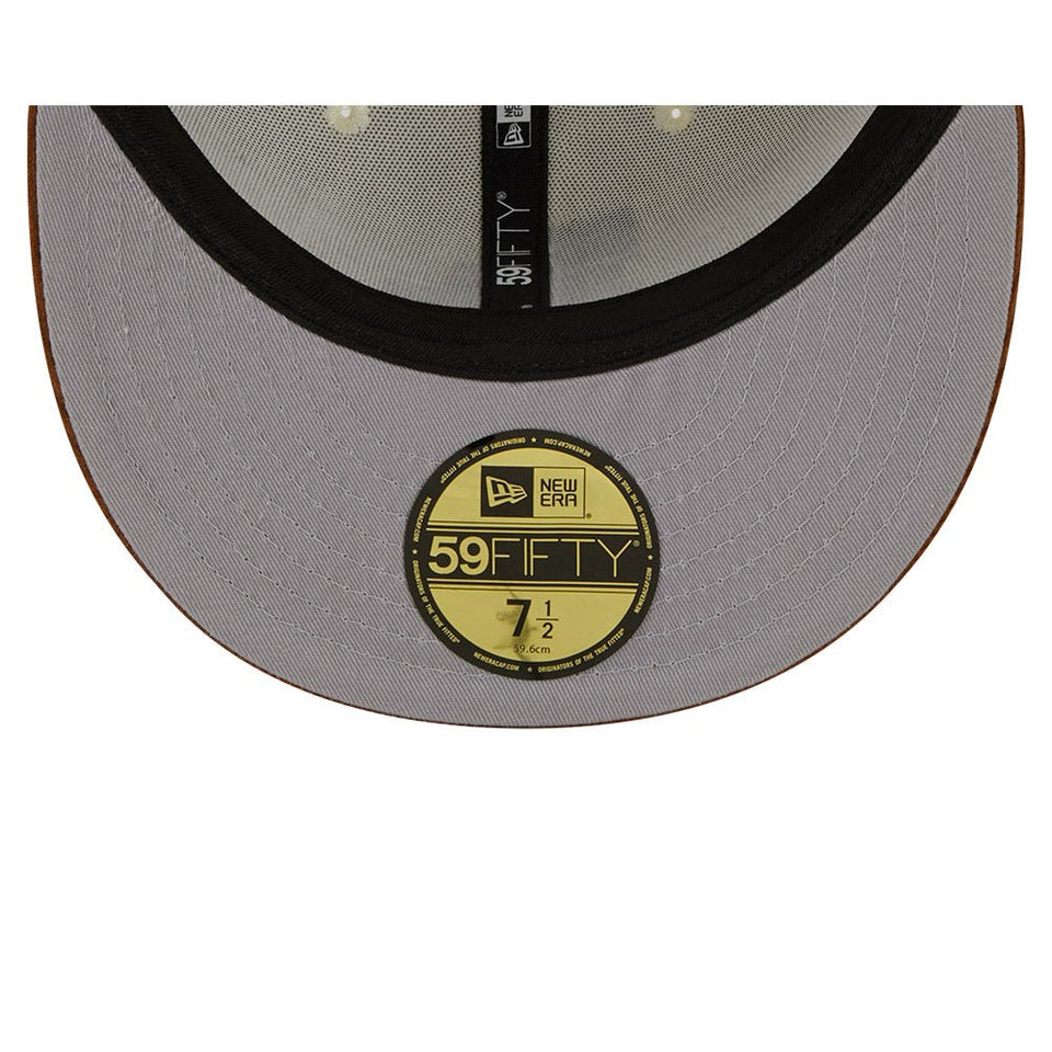 59FIFTY Corduroy Visor ロサンゼルス・ドジャース クロームホワイト ブラウンコーデュロイバイザー - 13958924-700 | NEW ERA ニューエラ公式オンラインストア