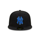 59FIFTY Digital Color ニューヨーク・ヤンキース ブラック × ロイヤル / スカイブルー - 13366490-700 | NEW ERA ニューエラ公式オンラインストア