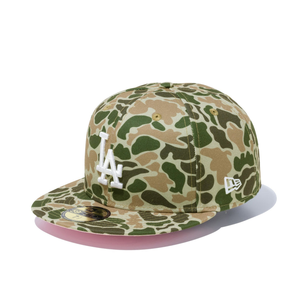 59FIFTY Duck Camo ダックカモ ロサンゼルス・ドジャース ピンク