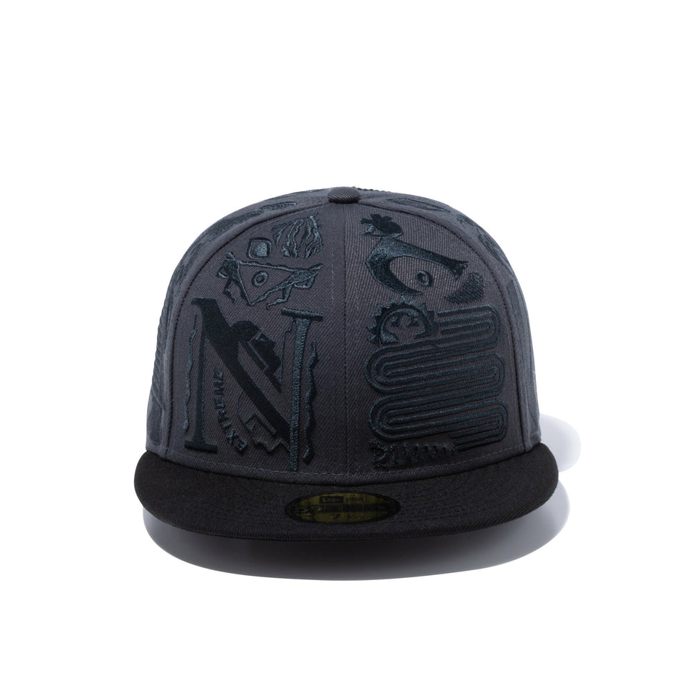 59FIFTY ERIC ELMS エリック・エルムズ アートワーク グレー ブラックバイザー - 13071837-700 | NEW ERA ニューエラ公式オンラインストア