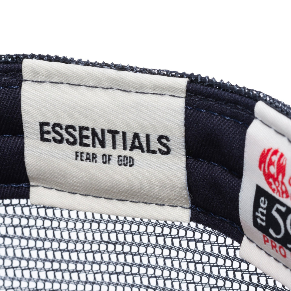 59FIFTYトラッカーFEAR OF GOD ESSENTIALS Fロゴ黒-