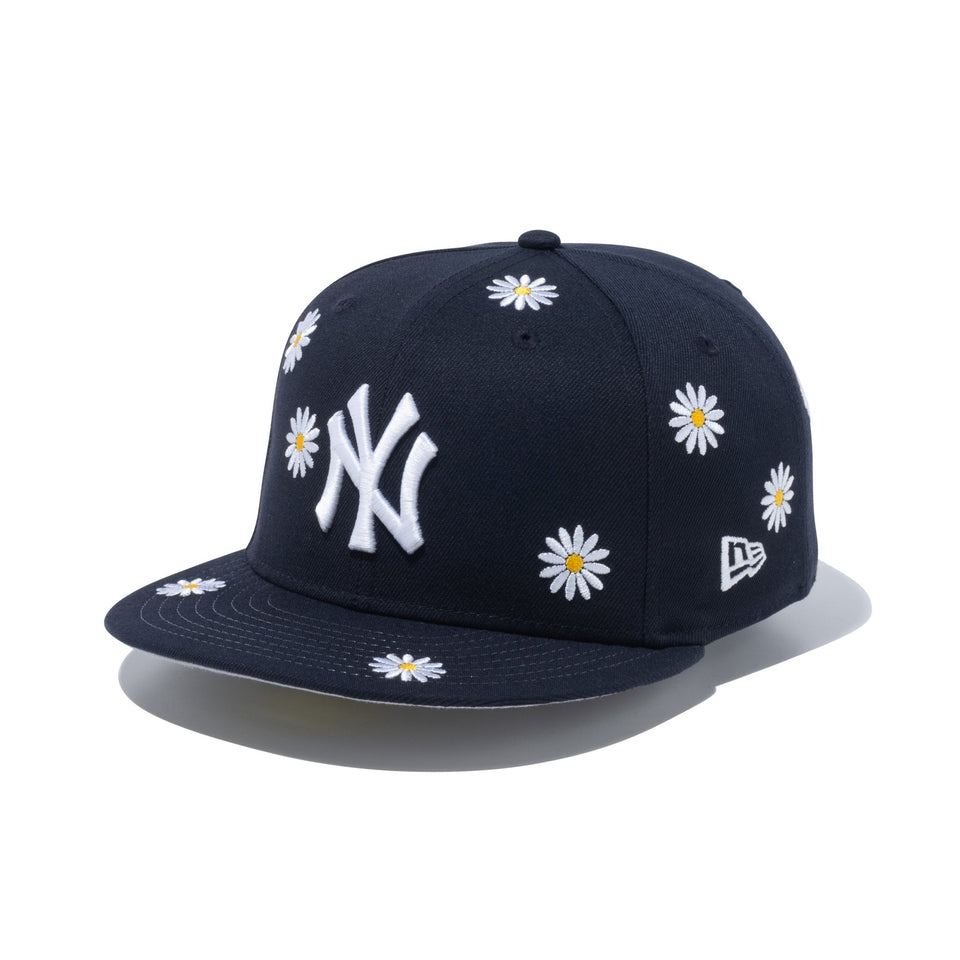 59FIFTY Flower Embroidery ニューヨーク・ヤンキース ネイビー 