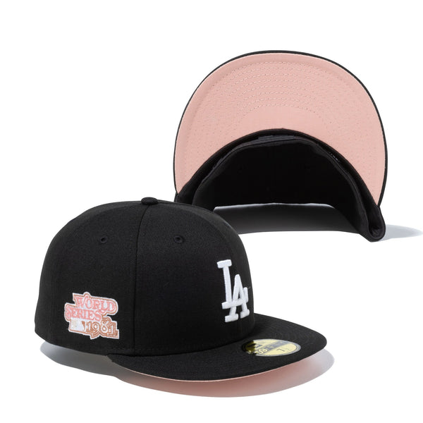 59FIFTY Gelato ロサンゼルス・ドジャース ブラック ライトピンクアンダーバイザー | ニューエラオンラインストア