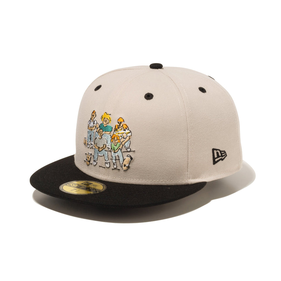 59FIFTY GRAMAS SKATERS ストーン ブラックバイザー | ニューエラ