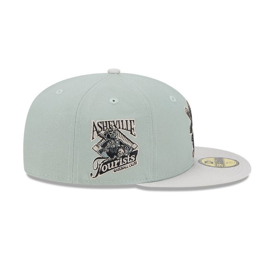 59FIFTY Hometown Roots アッシュビル・ツーリスツ ストーングリーン グレーアンダーバイザー - 13555064-700 | NEW ERA ニューエラ公式オンラインストア