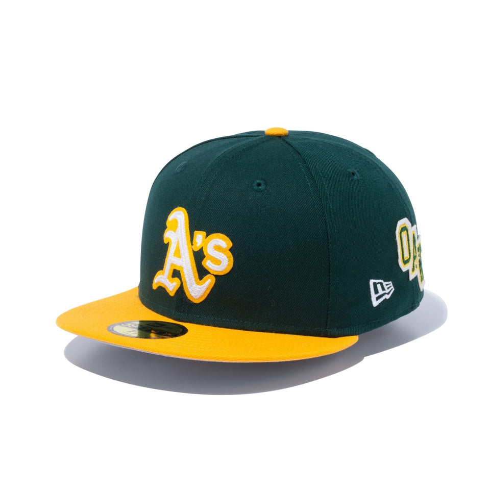 59FIFTY Letterman オークランド・アスレチックス グリーン - 13470199-700 | NEW ERA ニューエラ公式オンラインストア