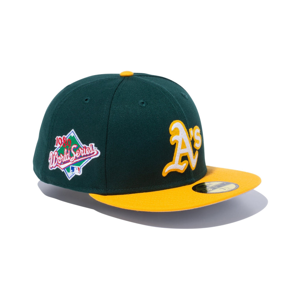 59FIFTY Letterman オークランド・アスレチックス グリーン