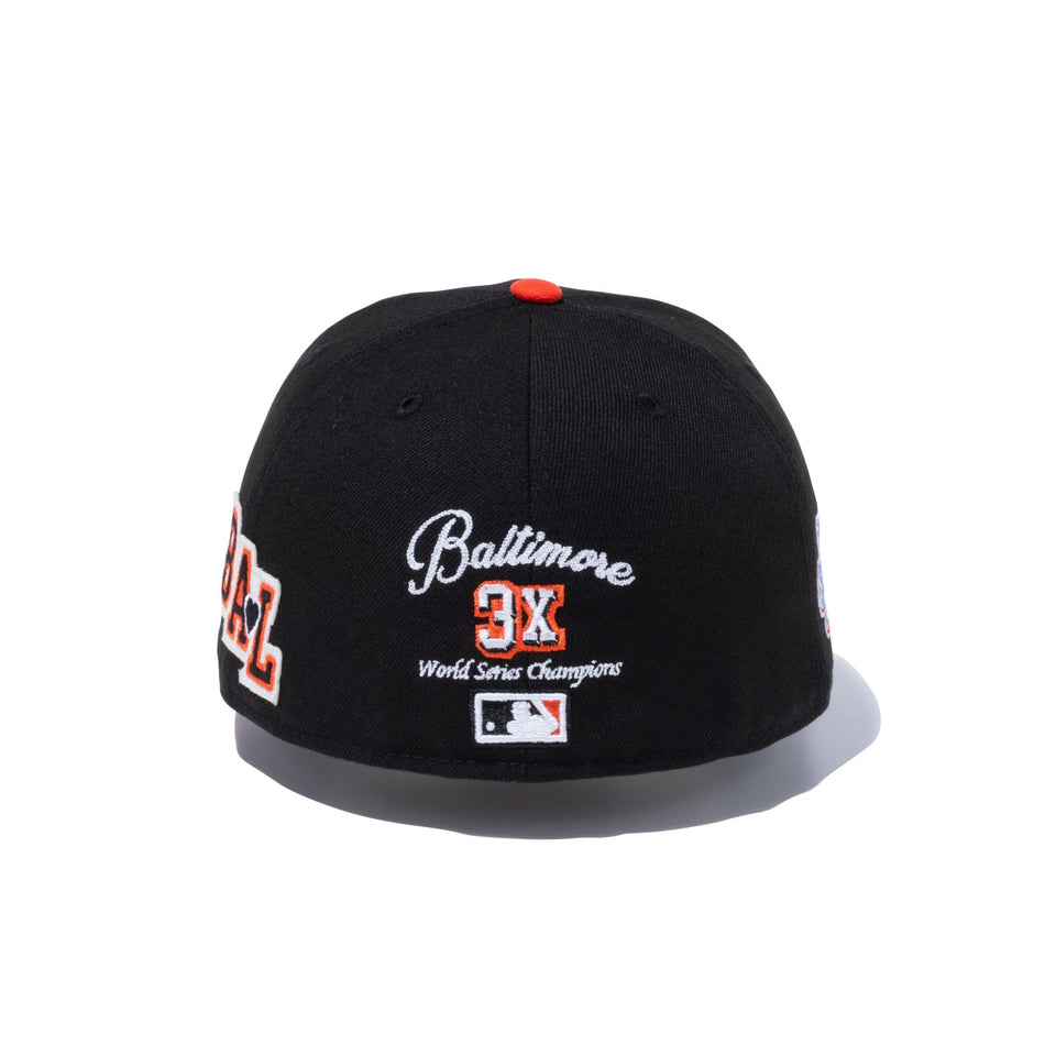 59FIFTY Letterman ボルティモア・オリオールズ ブラック | ニューエラ