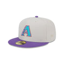 59FIFTY Logo Select アリゾナ・ダイヤモンドバックス ストーン グレーアンダーバイザー - 13555031-700 | NEW ERA ニューエラ公式オンラインストア