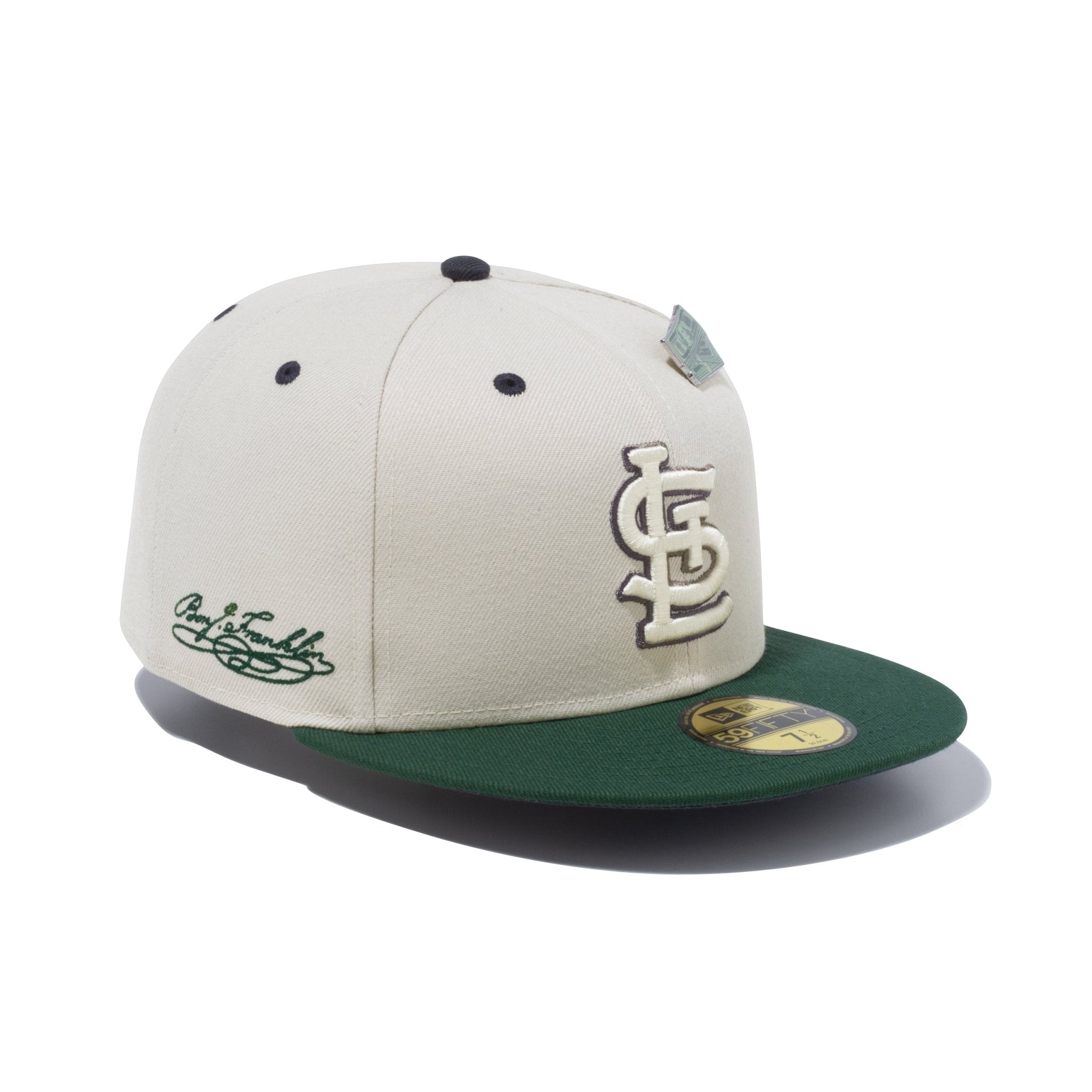 59FIFTY Make it Rain セントルイス・カージナルス ストーン ダークグリーンバイザー | ニューエラオンラインストア