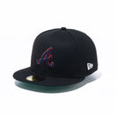 59FIFTY Metallic Logo アトランタ・ブレーブス ブラック ケリーグリーンアンダーバイザー - 13534750-700 | NEW ERA ニューエラ公式オンラインストア