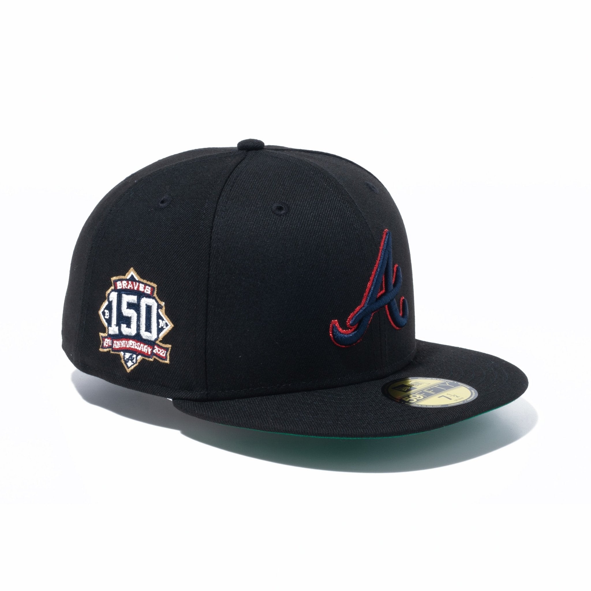 59FIFTY Metallic Logo アトランタ・ブレーブス ブラック ケリー